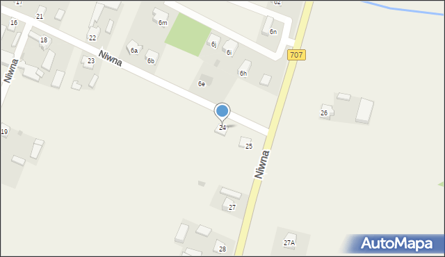 Niwna, Niwna, 24, mapa Niwna