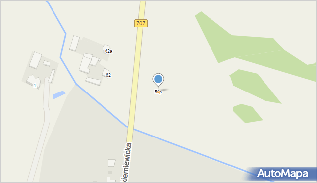 Niwna, Niwna, 50p, mapa Niwna