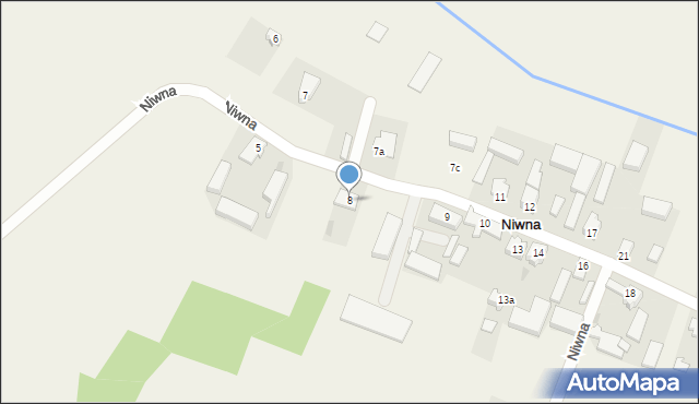 Niwna, Niwna, 8, mapa Niwna
