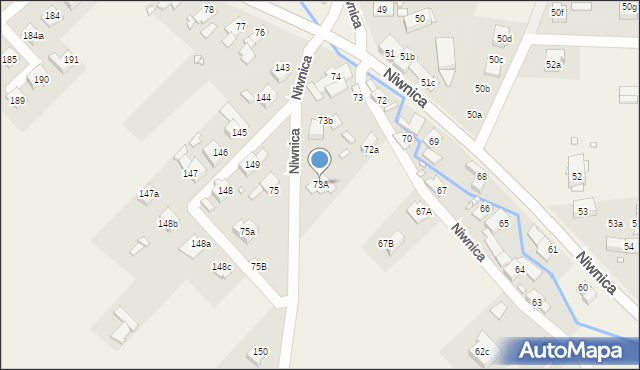 Niwnica, Niwnica, 73A, mapa Niwnica