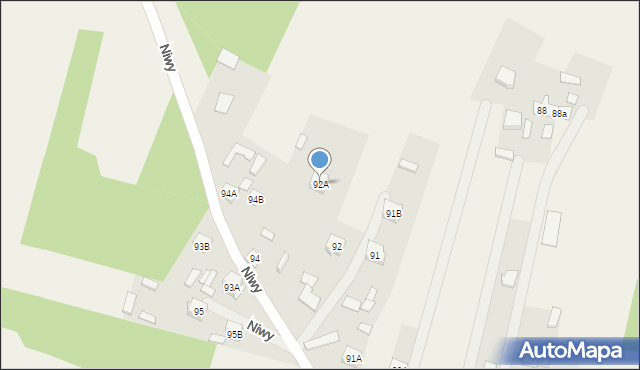 Niwy, Niwy, 92A, mapa Niwy