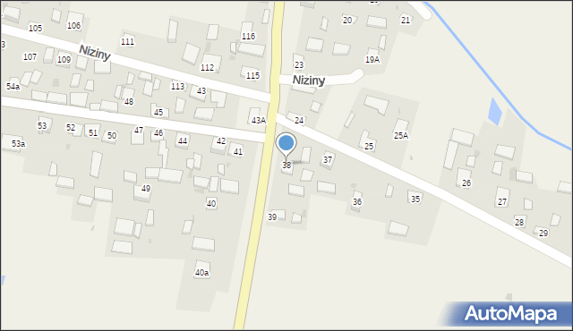 Niziny, Niziny, 38, mapa Niziny