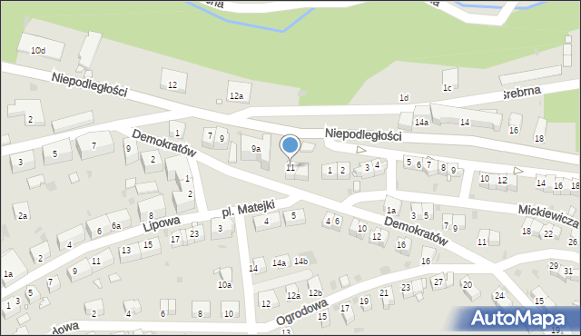 Nowa Ruda, Niepodległości, 11, mapa Nowa Ruda