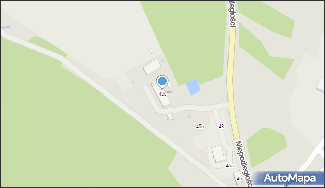 Nowa Ruda, Niepodległości, 45c, mapa Nowa Ruda