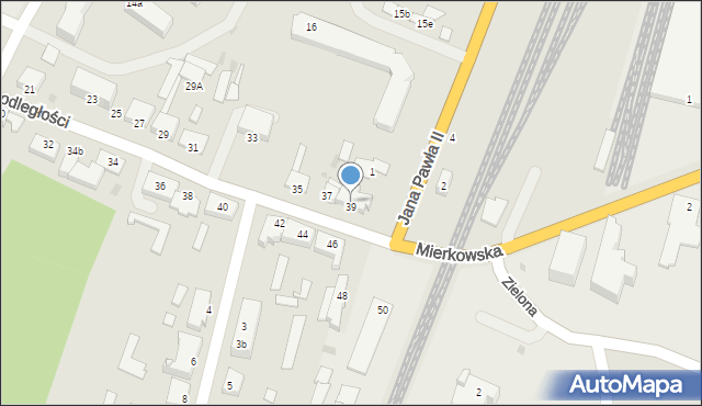 Olsztynek, Niepodległości, 39, mapa Olsztynek