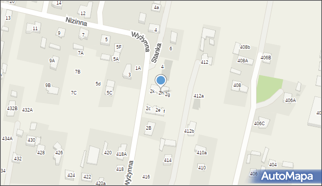 Ołtarzew, Nizinna, 2h, mapa Ołtarzew