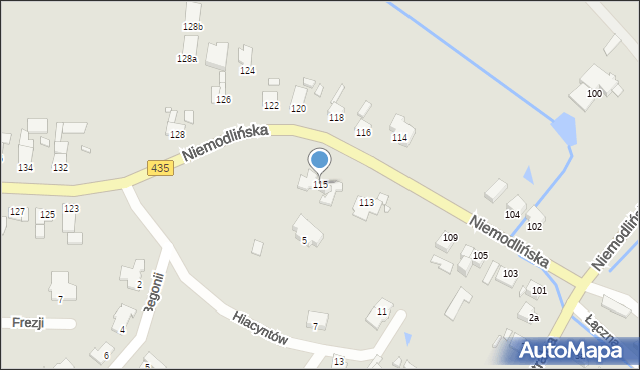 Opole, Niemodlińska, 115, mapa Opola