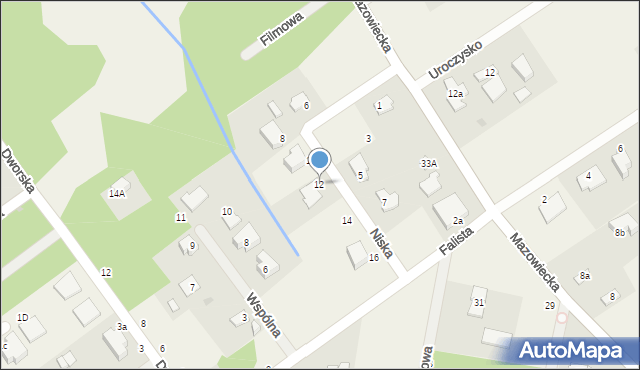 Osowiec, Niska, 12, mapa Osowiec