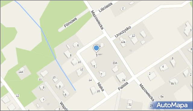 Osowiec, Niska, 3, mapa Osowiec