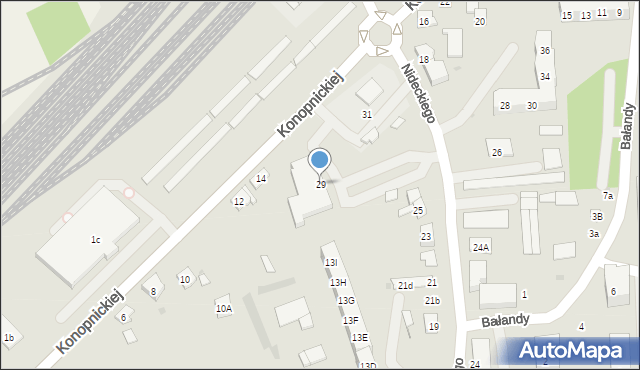 Oświęcim, Nideckiego Andrzeja, 29, mapa Oświęcimia