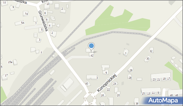 Oświęcim, Nideckiego Andrzeja, 44, mapa Oświęcimia