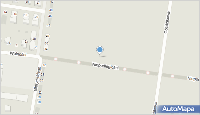 Ożarów Mazowiecki, Niepodległości, 24, mapa Ożarów Mazowiecki