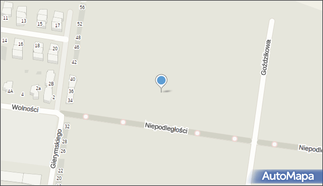 Ożarów Mazowiecki, Niepodległości, 24c, mapa Ożarów Mazowiecki