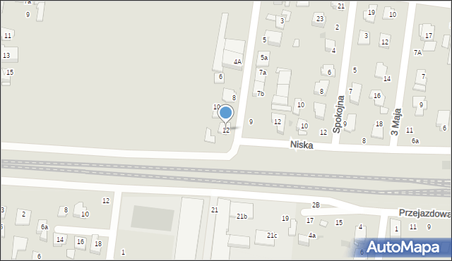 Ożarów Mazowiecki, Nieznana, 12, mapa Ożarów Mazowiecki