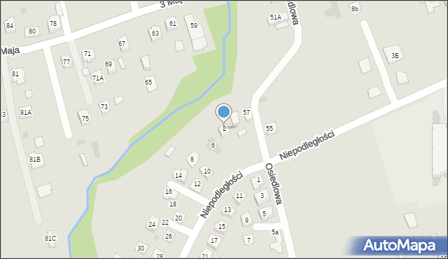 Pilzno, Niepodległości, 2, mapa Pilzno