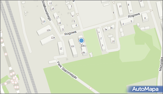 Police, Niedziałkowskiego Mieczysława, 14a, mapa Police