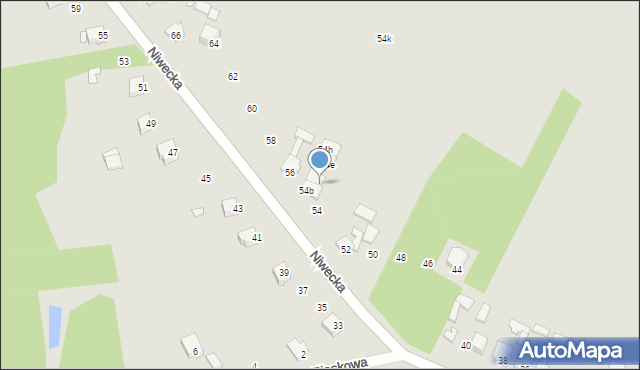 Poręba, Niwecka, 54c, mapa Poręba