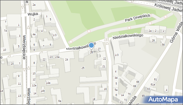 Poznań, Niedziałkowskiego Mieczysława, 26, mapa Poznania