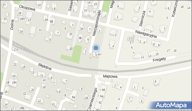 Pruszków, Niezapominajki, 1, mapa Pruszków