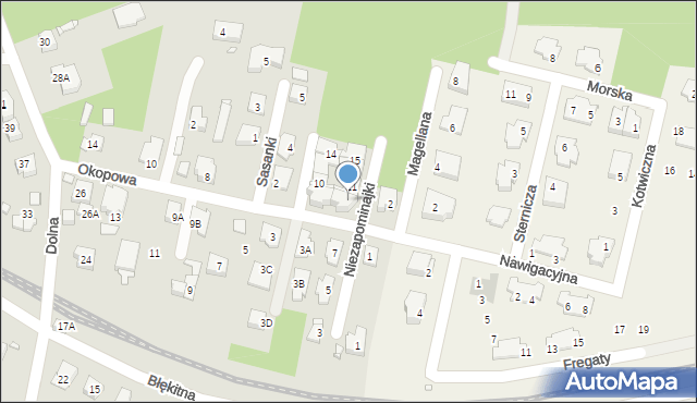 Pruszków, Niezapominajki, 9, mapa Pruszków