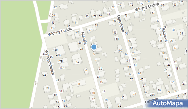 Przeźmierowo, Niecała, 5, mapa Przeźmierowo