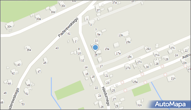 Pszów, Niedurnego Piotra, 15, mapa Pszów