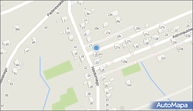 Pszów, Niedurnego Piotra, 21, mapa Pszów