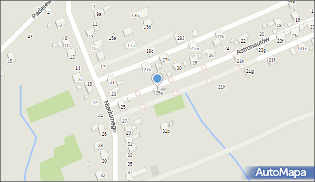Pszów, Niedurnego Piotra, 25b, mapa Pszów