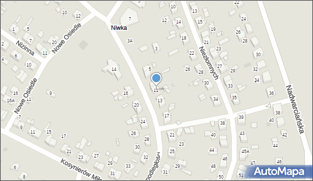 Puszczykowo, Niepodległości, 11, mapa Puszczykowo