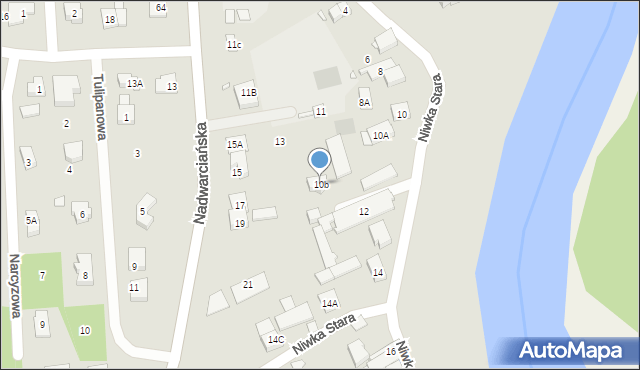 Puszczykowo, Niwka Stara, 10b, mapa Puszczykowo