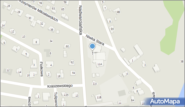 Puszczykowo, Niwka Stara, 2, mapa Puszczykowo