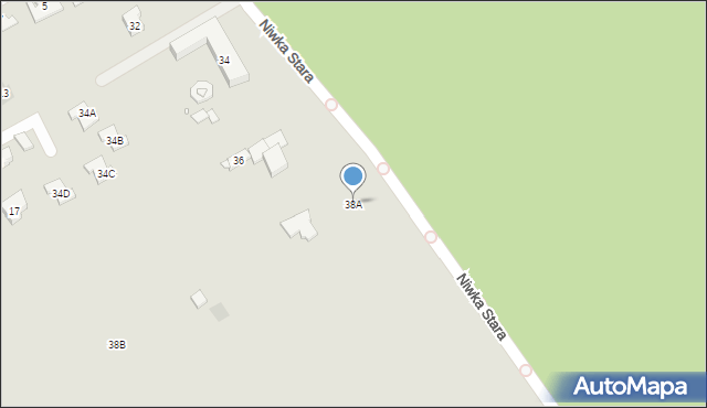 Puszczykowo, Niwka Stara, 38A, mapa Puszczykowo