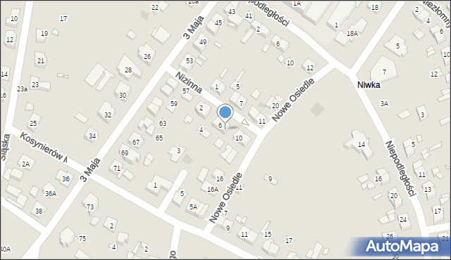 Puszczykowo, Nizinna, 8, mapa Puszczykowo