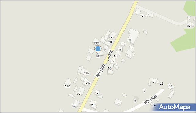 Pyzdry, Niepodległości, 61, mapa Pyzdry