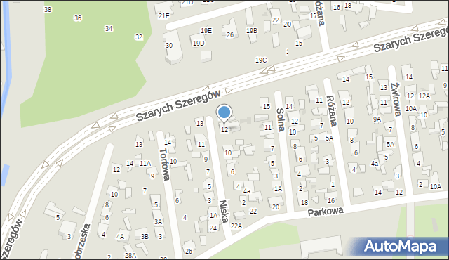 Radom, Niska, 12, mapa Radomia