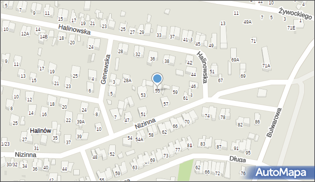 Radom, Nizinna, 55, mapa Radomia