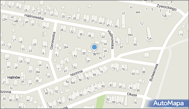Radom, Nizinna, 59, mapa Radomia