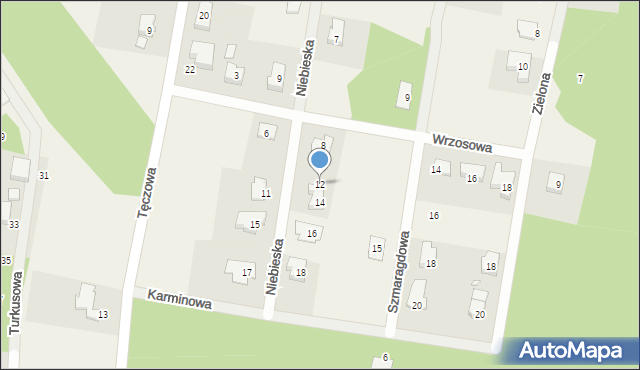 Radomia, Niebieska, 12, mapa Radomia