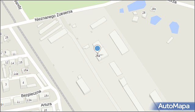 Radzionków, Nieznanego Żołnierza, 26a, mapa Radzionków