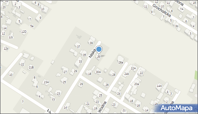 Raszyn, Niska, 20, mapa Raszyn