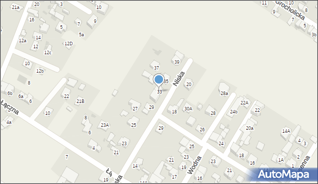 Raszyn, Niska, 33, mapa Raszyn