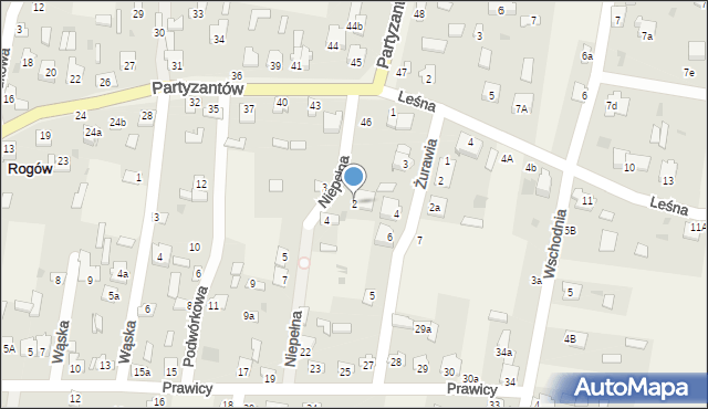 Rogów, Niepełna, 2, mapa Rogów