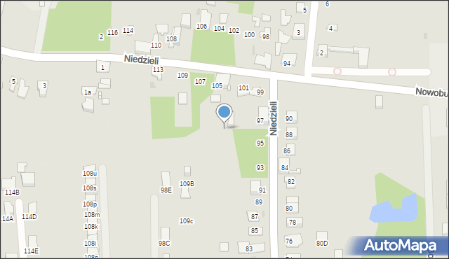 Ruda Śląska, Niedzieli Józefa, ks., 103c, mapa Rudy Śląskiej