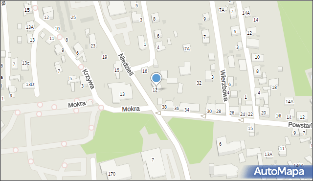 Ruda Śląska, Niedzieli Józefa, ks., 14, mapa Rudy Śląskiej
