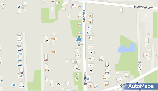 Ruda Śląska, Niedzieli Józefa, ks., 89, mapa Rudy Śląskiej