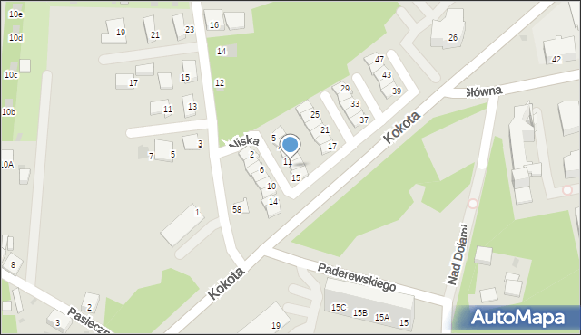 Ruda Śląska, Niska, 13, mapa Rudy Śląskiej