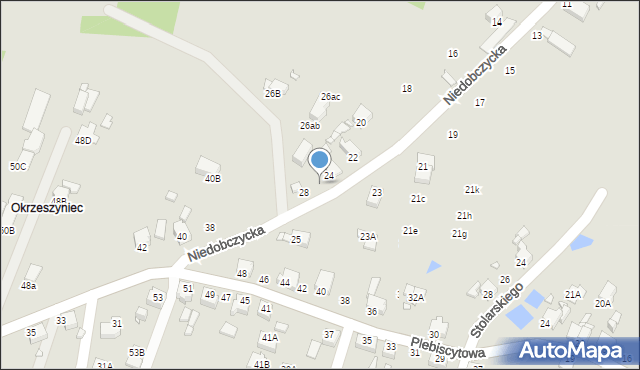 Rybnik, Niedobczycka, 26, mapa Rybnika