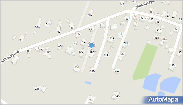 Rybnik, Niedobczycka, 33C, mapa Rybnika
