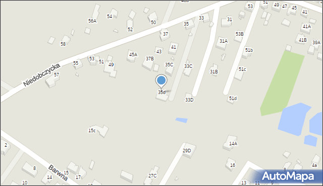 Rybnik, Niedobczycka, 35d, mapa Rybnika