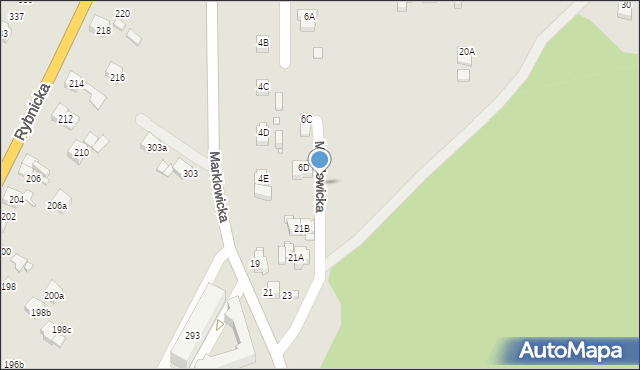 Rybnik, Niemcewicza Juliana Ursyna, 6b, mapa Rybnika
